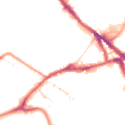 Night-time road noise heatmap for SE16 2DY