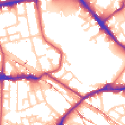 Daytime road noise heatmap for SE16 2HD