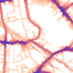 Daytime road noise heatmap for SE16 2JQ