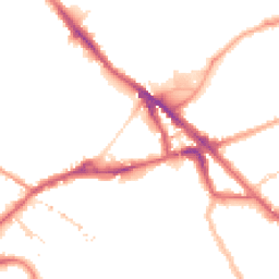 Night-time road noise heatmap for SE16 2PN