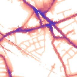 Daytime road noise heatmap for SE16 2QB