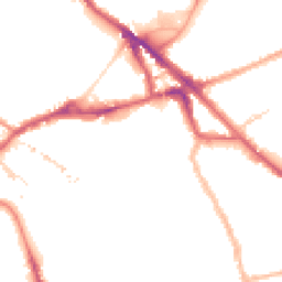 Night-time road noise heatmap for SE16 2QB