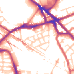 Daytime road noise heatmap for SE16 2QH