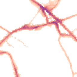 Night-time road noise heatmap for SE16 2QH