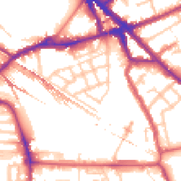 Daytime road noise heatmap for SE16 2RW