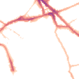 Night-time road noise heatmap for SE16 2RW