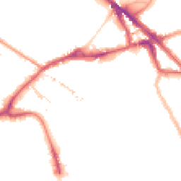 Night-time road noise heatmap for SE16 2TB