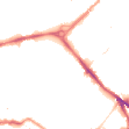 Night-time road noise heatmap for SE16 2TL