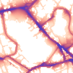 Daytime road noise heatmap for SE16 2TY