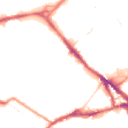 Night-time road noise heatmap for SE16 2TY