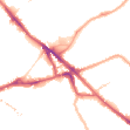 Night-time road noise heatmap for SE16 2UN