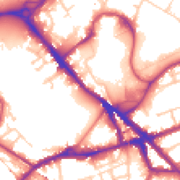 Daytime road noise heatmap for SE16 2XL