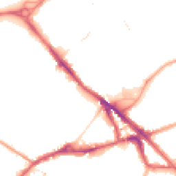 Night-time road noise heatmap for SE16 2XL