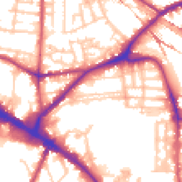 Daytime road noise heatmap for SE16 3BX
