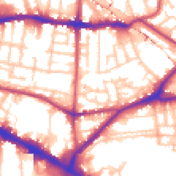 Daytime road noise heatmap for SE16 3EU