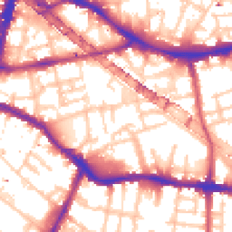 Daytime road noise heatmap for SE16 3FH