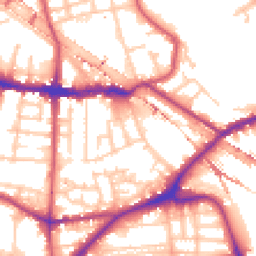 Daytime road noise heatmap for SE16 3LT