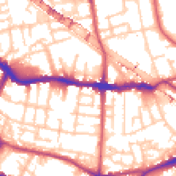 Daytime road noise heatmap for SE16 3RQ