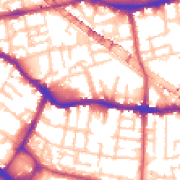 Daytime road noise heatmap for SE16 3SS