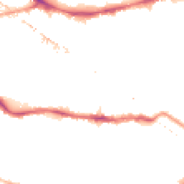 Night-time road noise heatmap for SE16 3UD