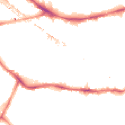 Night-time road noise heatmap for SE16 3UH