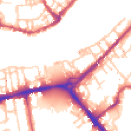 Daytime road noise heatmap for SE16 4JD