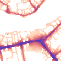 Daytime road noise heatmap for SE16 4NW