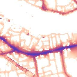 Daytime road noise heatmap for SE16 4PY