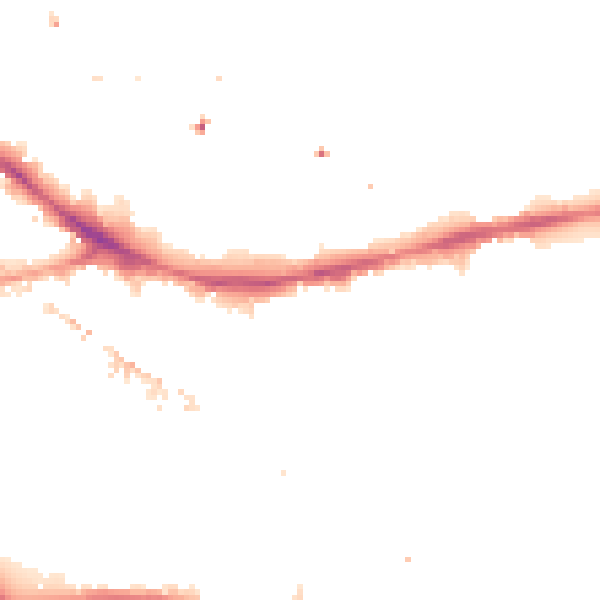 Night-time road noise heatmap for SE16 4SD