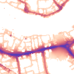 Daytime road noise heatmap for SE16 4TR