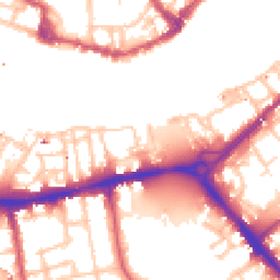 Daytime road noise heatmap for SE16 4TS