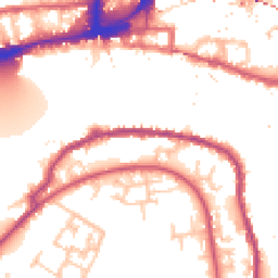 Daytime road noise heatmap for SE16 5DS