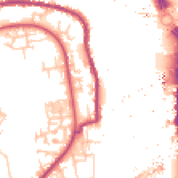 Daytime road noise heatmap for SE16 5GZ