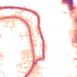 Daytime road noise heatmap for SE16 5HL