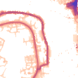 Daytime road noise heatmap for SE16 5HT