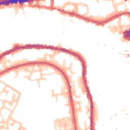 Daytime road noise heatmap for SE16 5ND