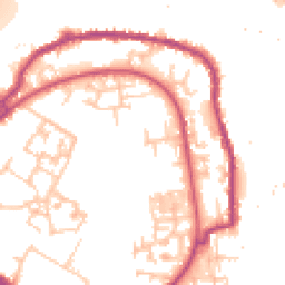 Daytime road noise heatmap for SE16 5NL