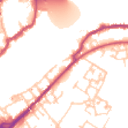 Daytime road noise heatmap for SE16 5RB