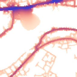 Daytime road noise heatmap for SE16 5RH