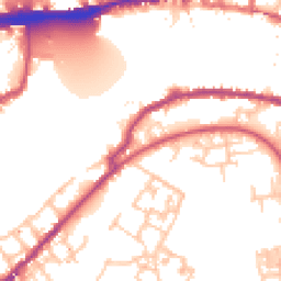 Daytime road noise heatmap for SE16 5SR