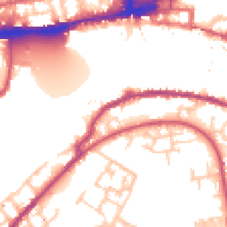 Daytime road noise heatmap for SE16 5SS