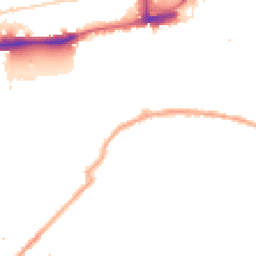 Night-time road noise heatmap for SE16 5SW