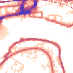 Daytime road noise heatmap for SE16 5XH