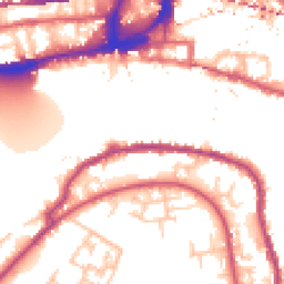 Daytime road noise heatmap for SE16 5XP
