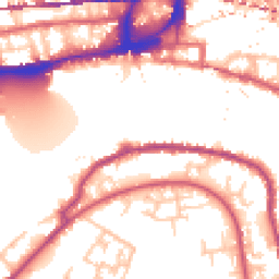 Daytime road noise heatmap for SE16 5XR