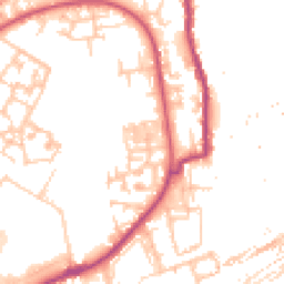Daytime road noise heatmap for SE16 6AE