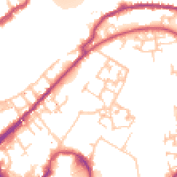 Daytime road noise heatmap for SE16 6AN