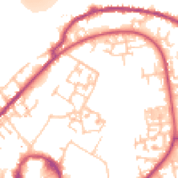 Daytime road noise heatmap for SE16 6BY