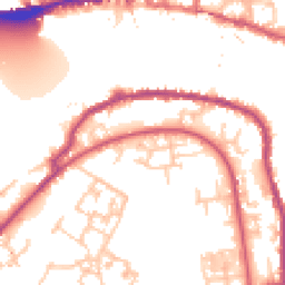 Daytime road noise heatmap for SE16 6NS