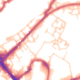 Daytime road noise heatmap for SE16 6PA